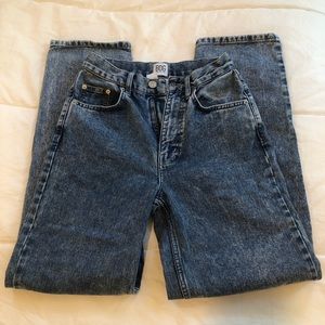 BDG High Rise Baggy Acid Wash Jeans